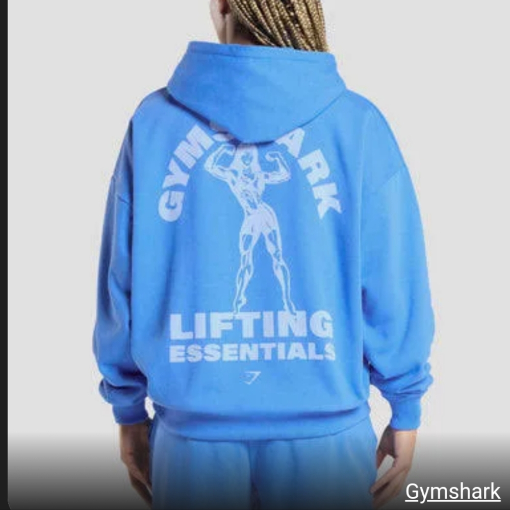 🩵🌀 ISO 🥶🌊 GYMSHARK LATS BLUE STRONG SWEAT SET